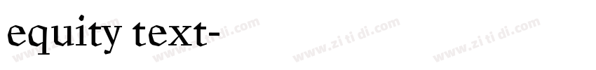 equity text字体转换